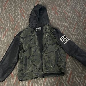 Five Four Green and Black Hooded Jacket